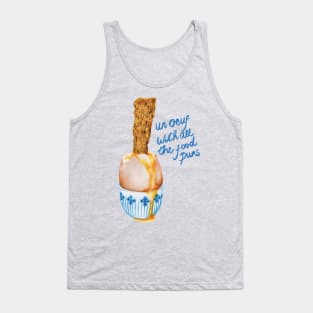 Cute Food Pun - Un Ouef With All The Food Puns Tank Top